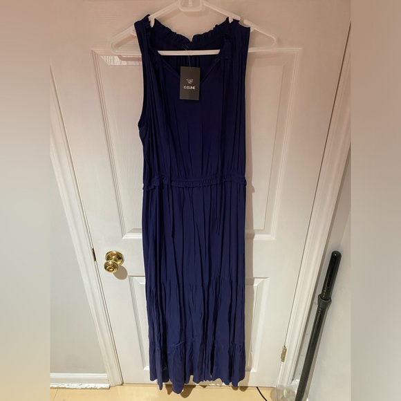 C.cline maxi dress navy. Size XL. NWT - Picture 1 of 3